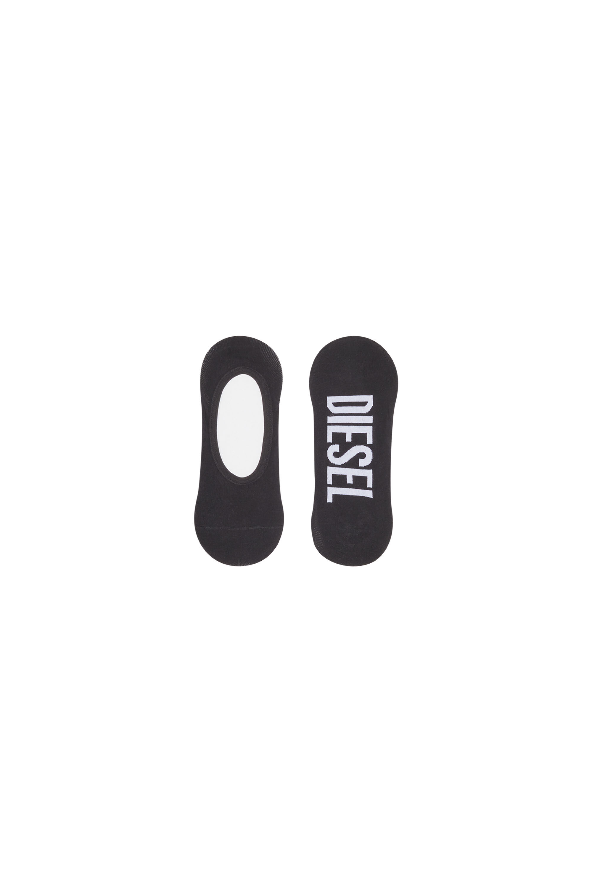 Diesel - SKM-HIDEPAT-TWOPACK SOCKS 2PACK, Herren Unsichtbare Logosocken im Doppelpack in Schwarz - 1