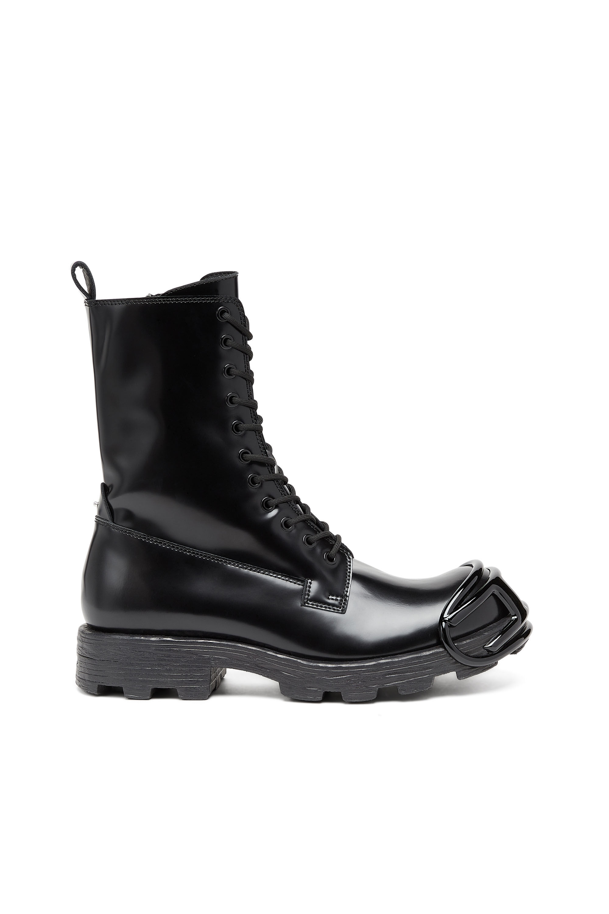 Diesel - D-HAMMER BT D, Herren D-Hammer-Stiefel aus Leder mit Oval D-Zehenkappe in Schwarz - 1