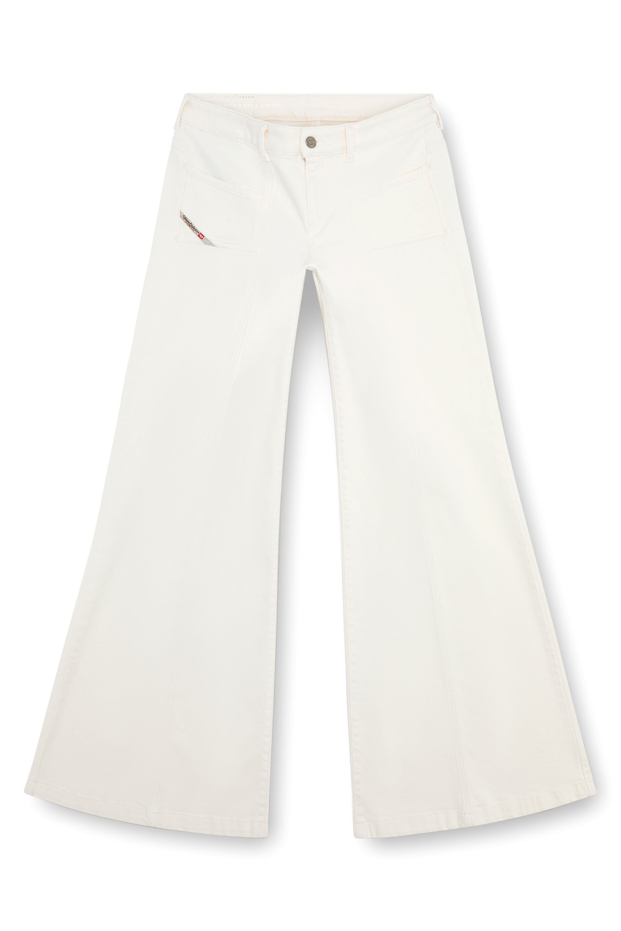 Diesel - Damen Flare Jeans D-Akii 09J68, Weiß - 3