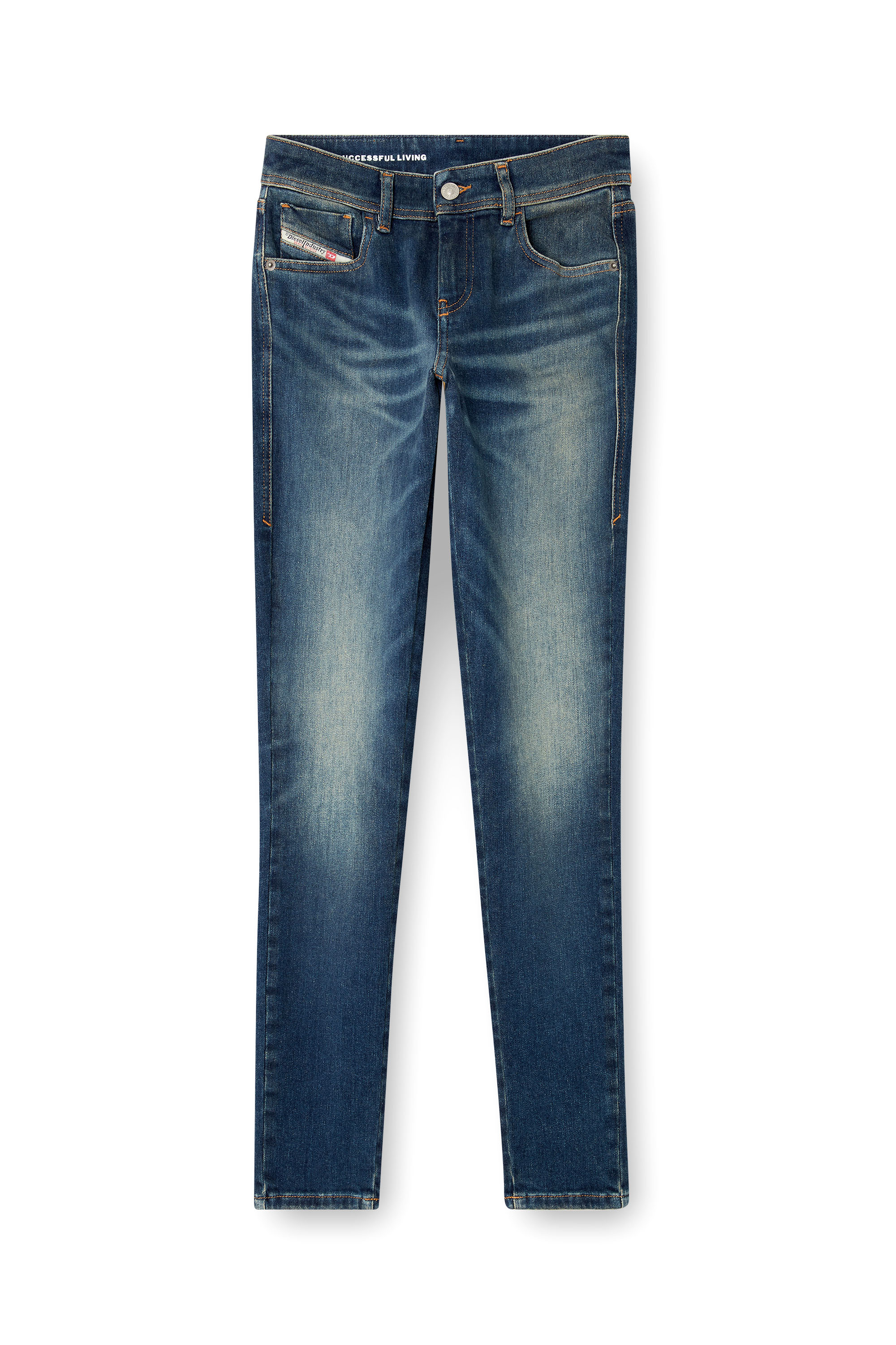Diesel - Damen Skinny Jeans 2017 Slandy 09L95, Mittelblau - 3